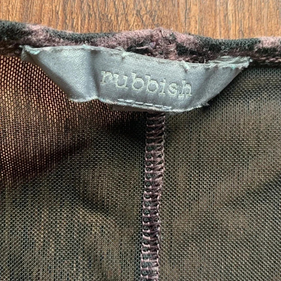 Rubbish Sleeveless Top Purple Animal Print Size Medium - Picture 4 of 8